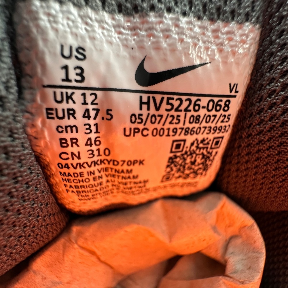 Nike Run Swift 3 Mens Running Shoes Mens 13 Iron Grey-Orange HV5226-068 NEW - Picture 9 of 13